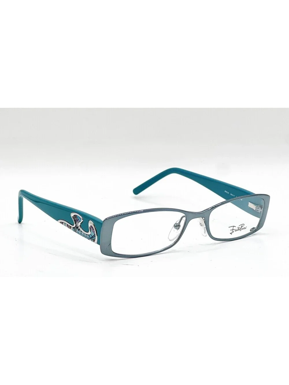 Emilio Pucci Ep2131 444 Aqua Turquoise Green Authentic Eyeglasses 50-17-135